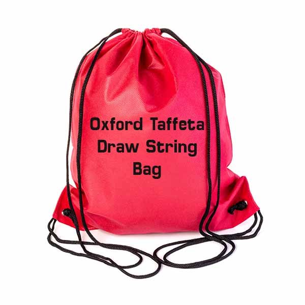 Oxford Taffeta Draw String Bags