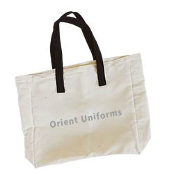 Tb Collection Canvas Tote Bag With Black Handles