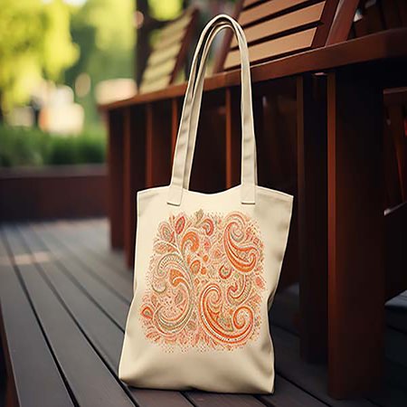Red Canvas Tote Bag
