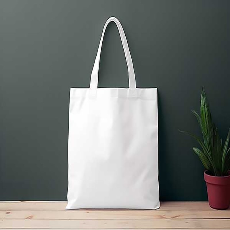 White Canvas Tote Bag