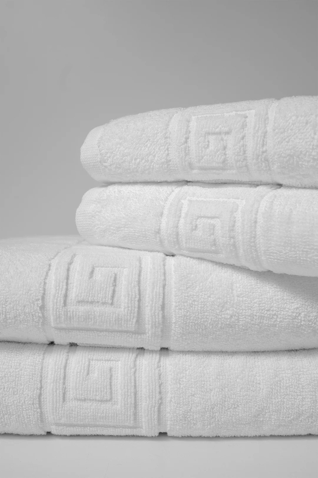 White Greek Border Towel Greek Border Towels