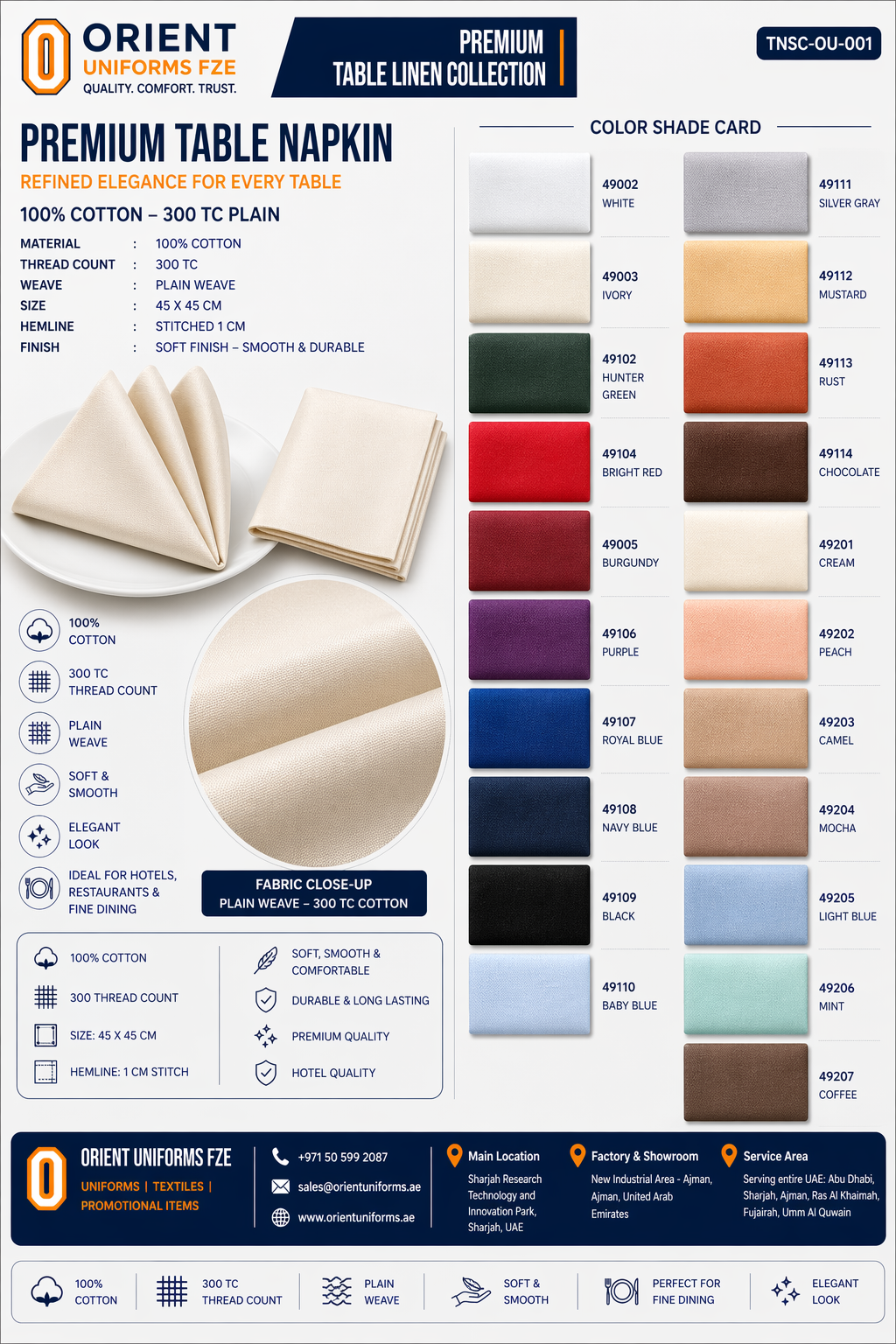 Table Napkin Standard