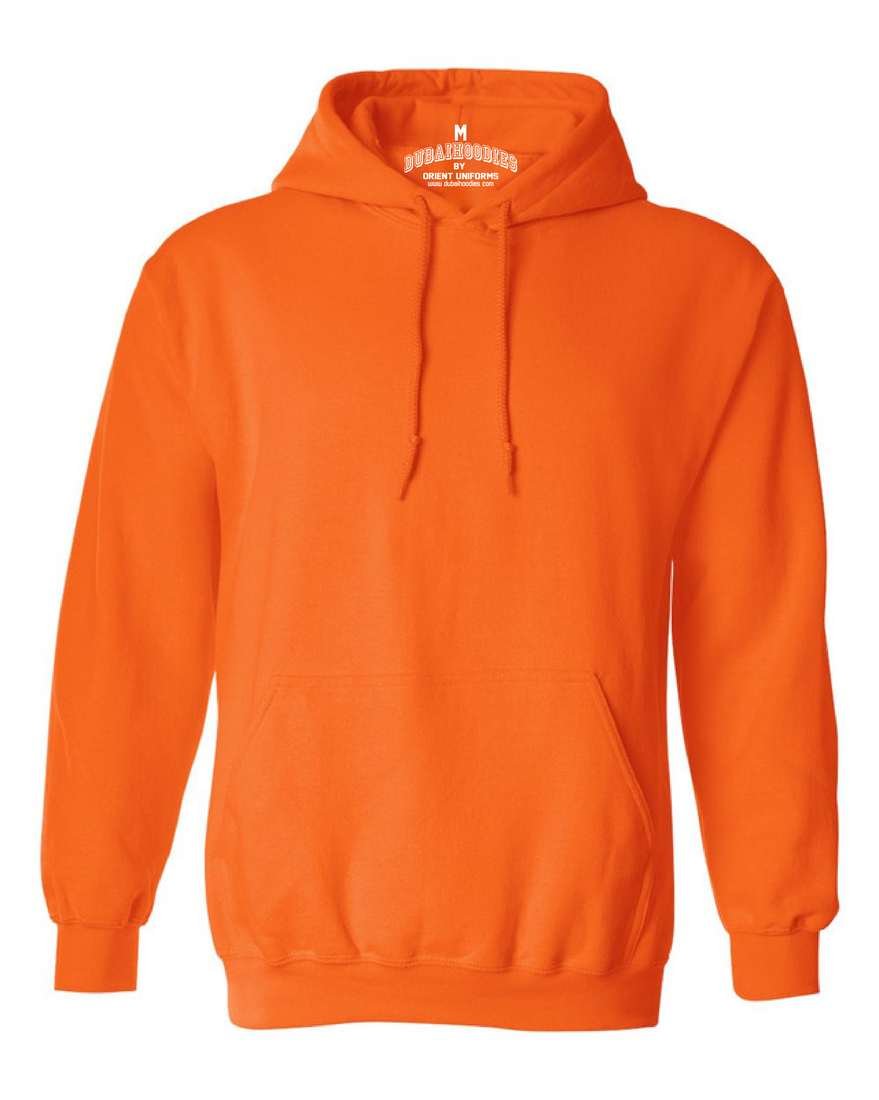 Orange Basic Hoodie Premium Cotton Fleece