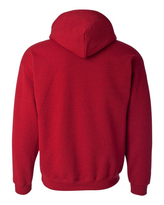 Red Basic Hoodie Sport Cotton Fleece
