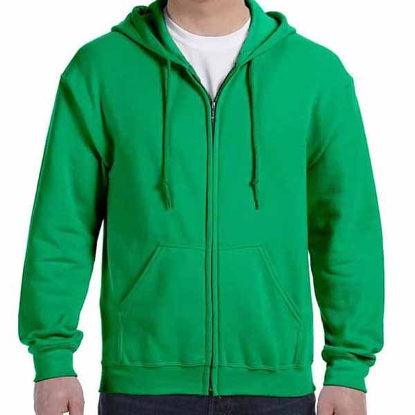 Green Hoody With Zippper