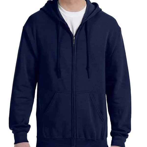 Navy Hoody With Zipper