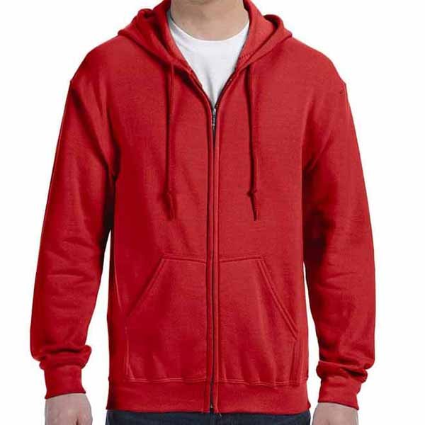 Red Hoody With Zipper