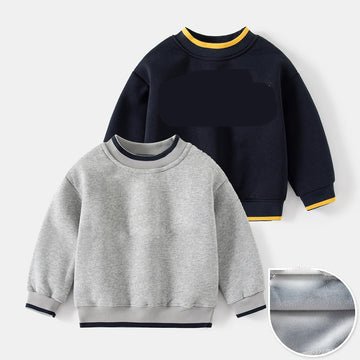 Kids Gray And Black Two Tones Sweat Shirts