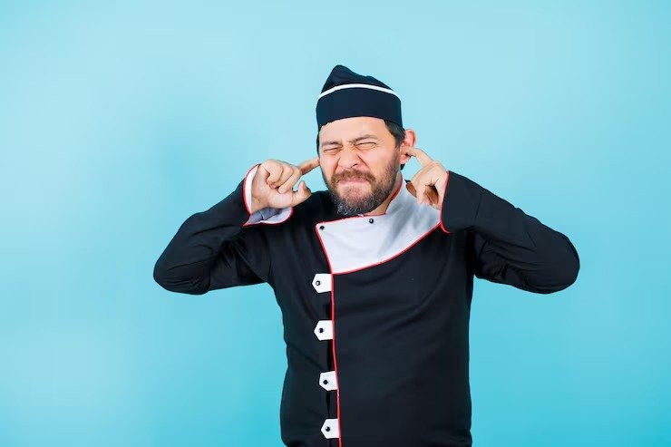 Chef Bandana Black Piping