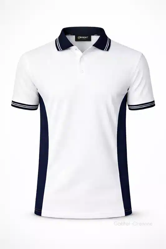 Two Color Panel Polo Shirt Option