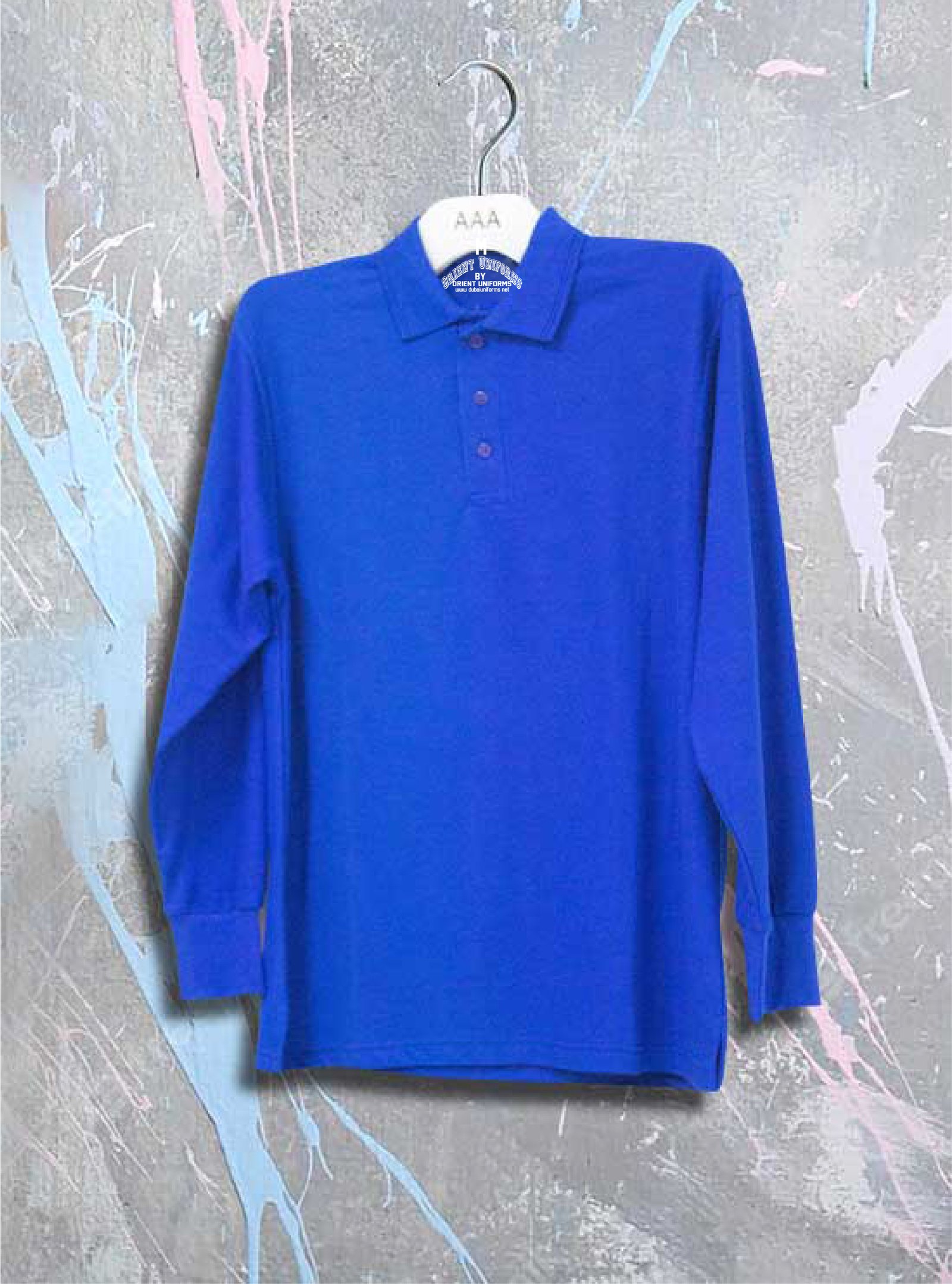 Royal Blue Color Polo Cotton Full Sleeves