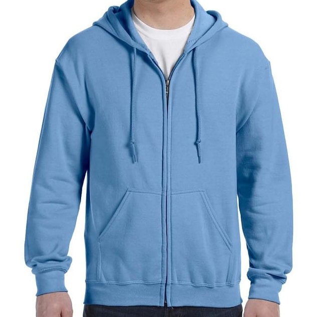 Sky Blue School Hoody With Zipper