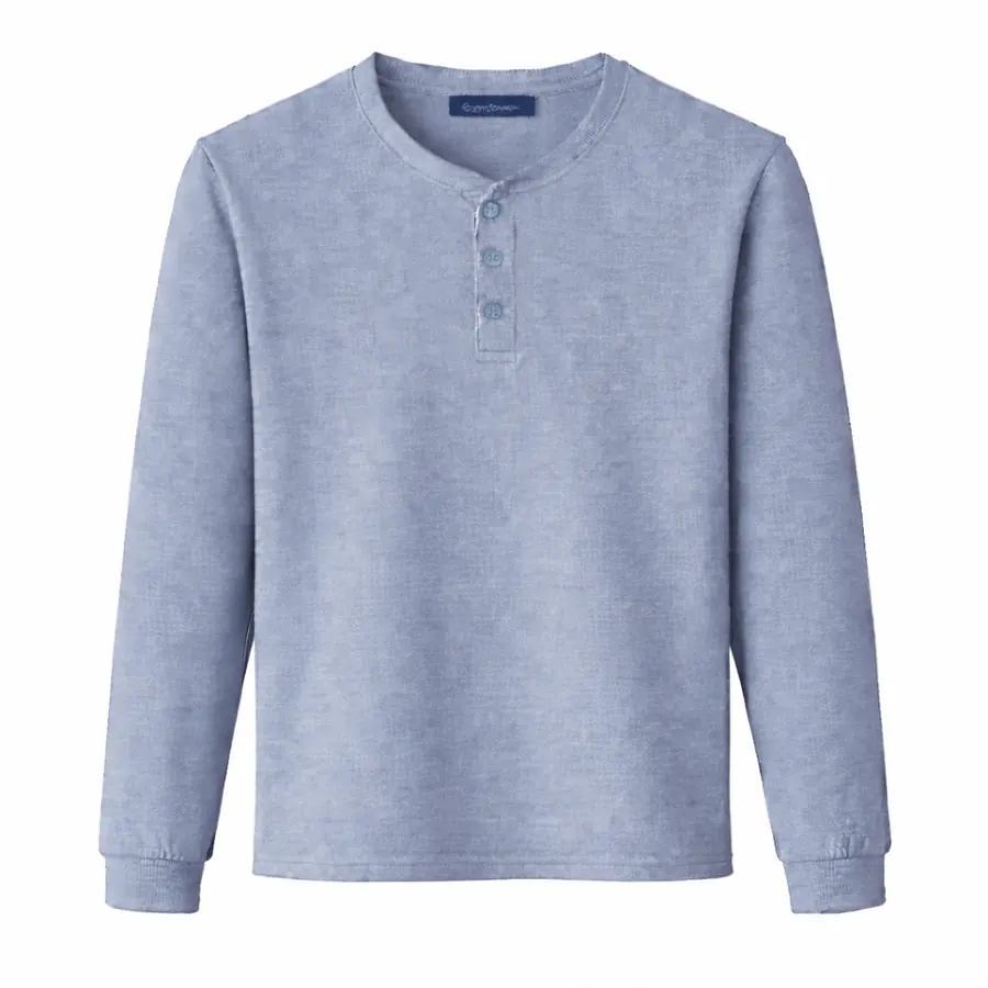 Henley T-Shirt Blue
