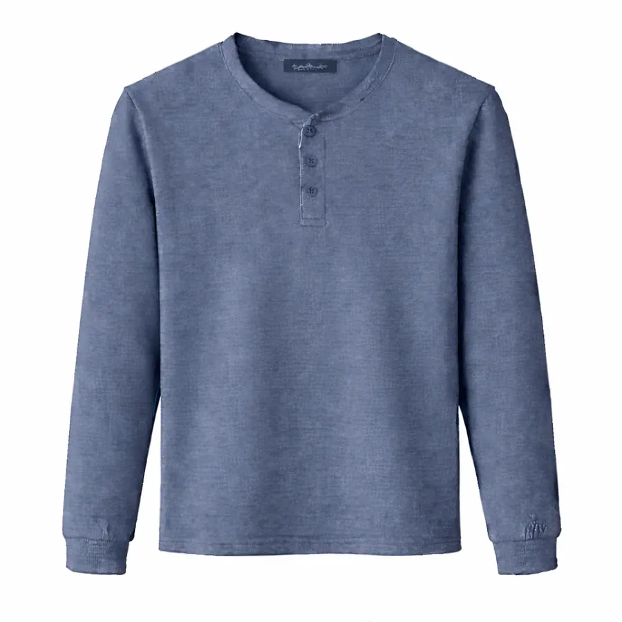 Henley T-Shirt Blue