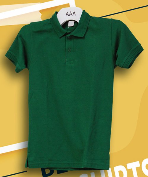Dark Green Kids Polo Years
