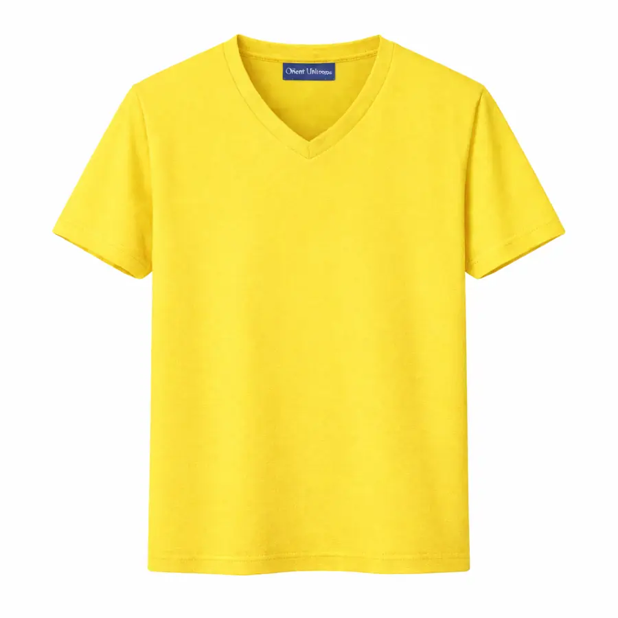 V Neck T-Shirt Golden Yellow